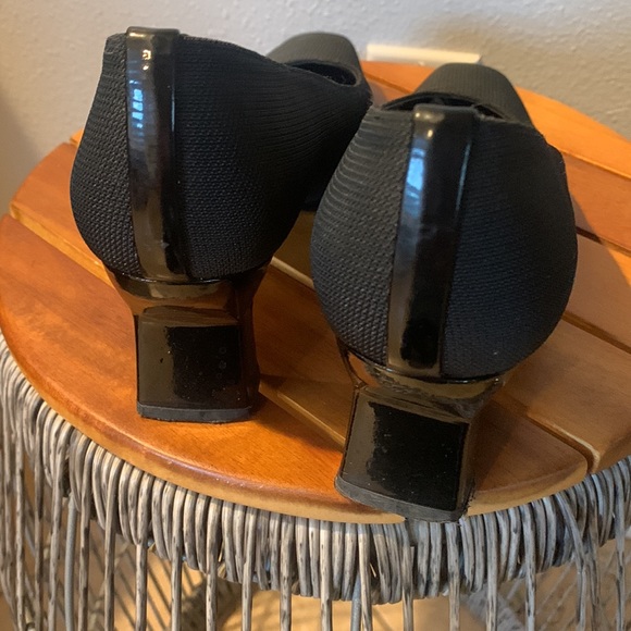 Stuart Weitzman Square Toed Black Classic Pumps - Picture 2 of 10